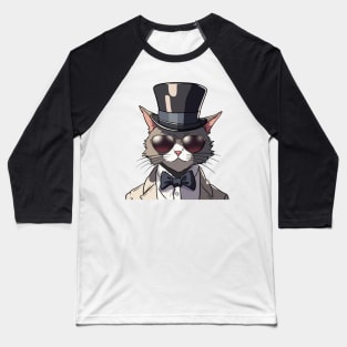 Whisker Elegance Extravaganza Baseball T-Shirt